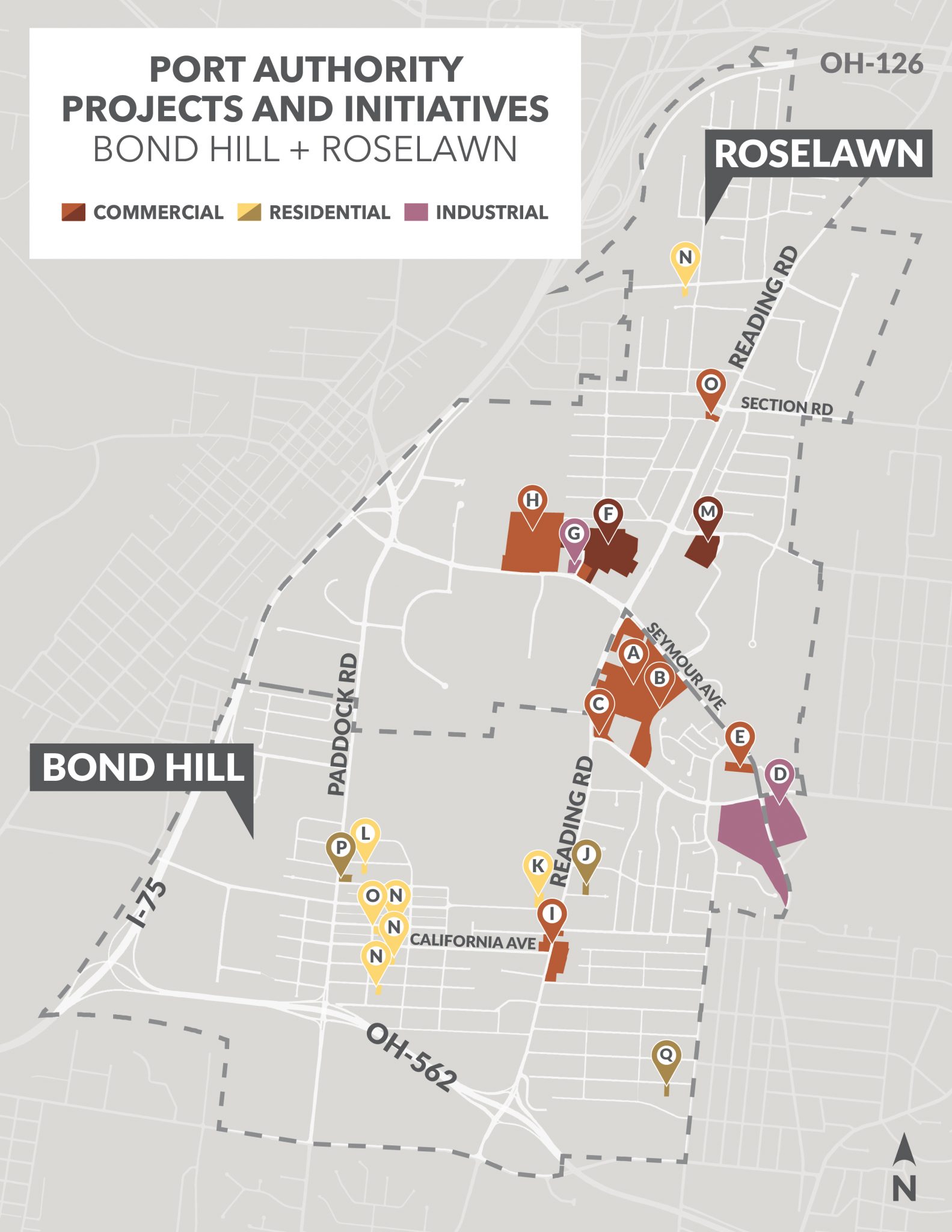 Bond Hill and Roselawn Port Authority Projects and Initiatives The