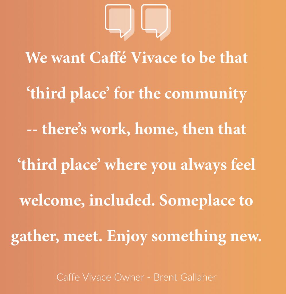Caffe Vivace is café by day and jazz lounge by night The