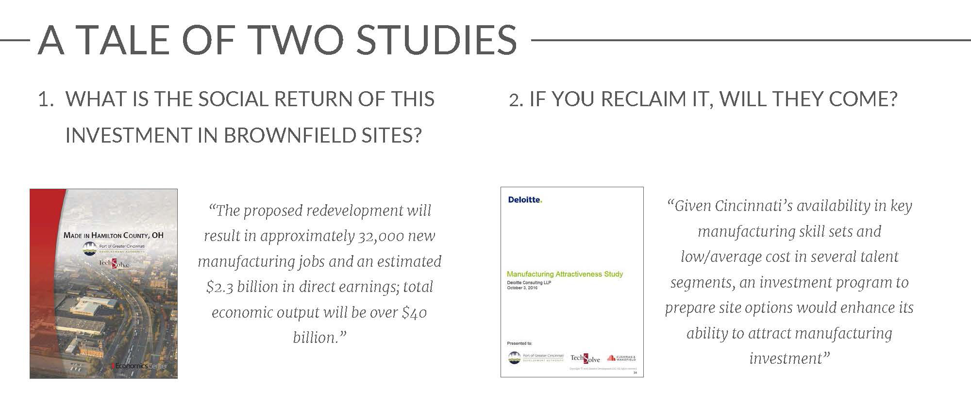 Tale of Two Studies Slide