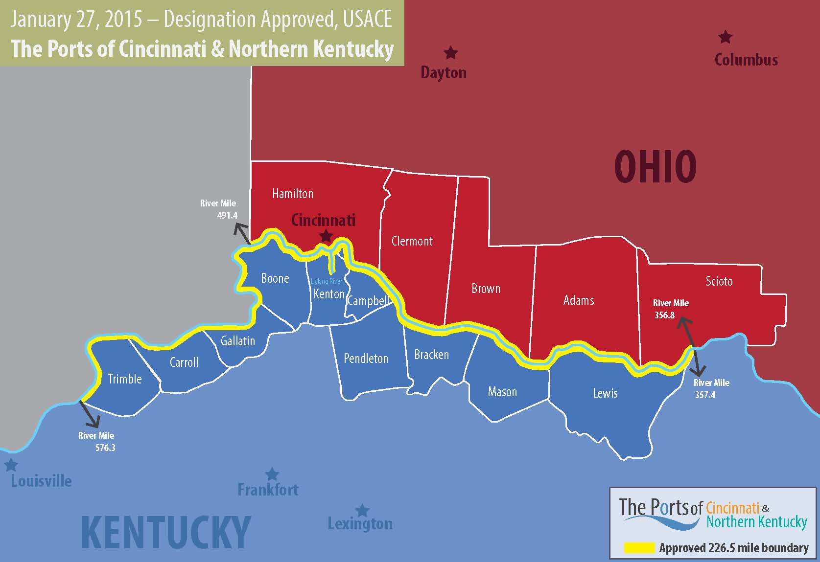 Ports of Cincinnati and Northern Kentucky Re-Designation - Project